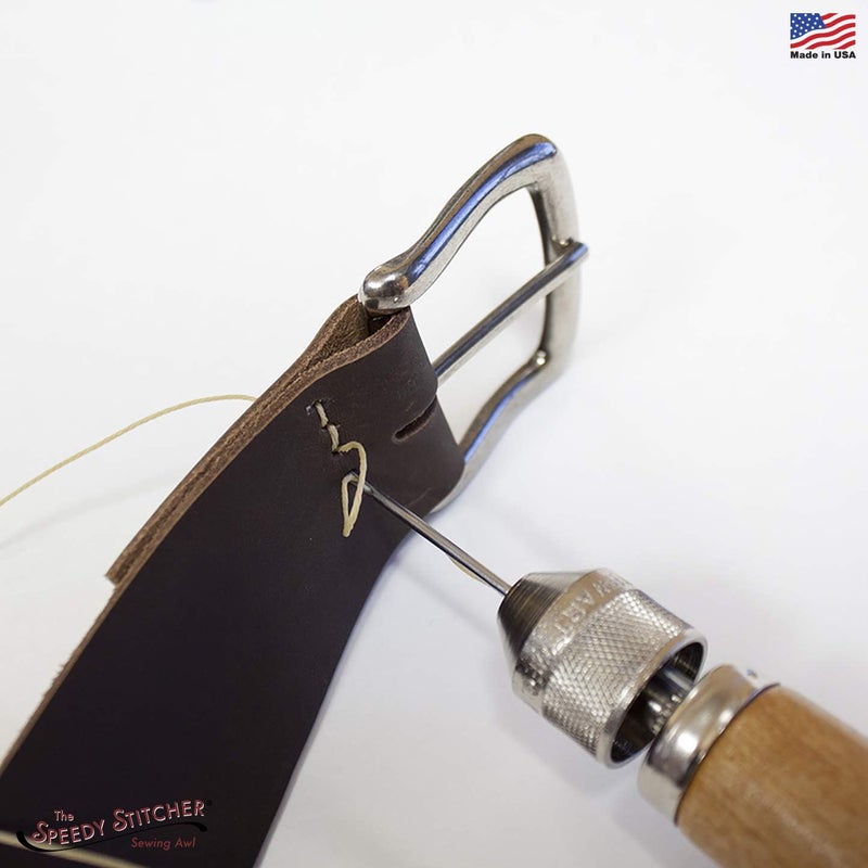 Speedy Stitcher Sewing Awl Kit with 180-Yard Coarse Thread and Needles - Image 2